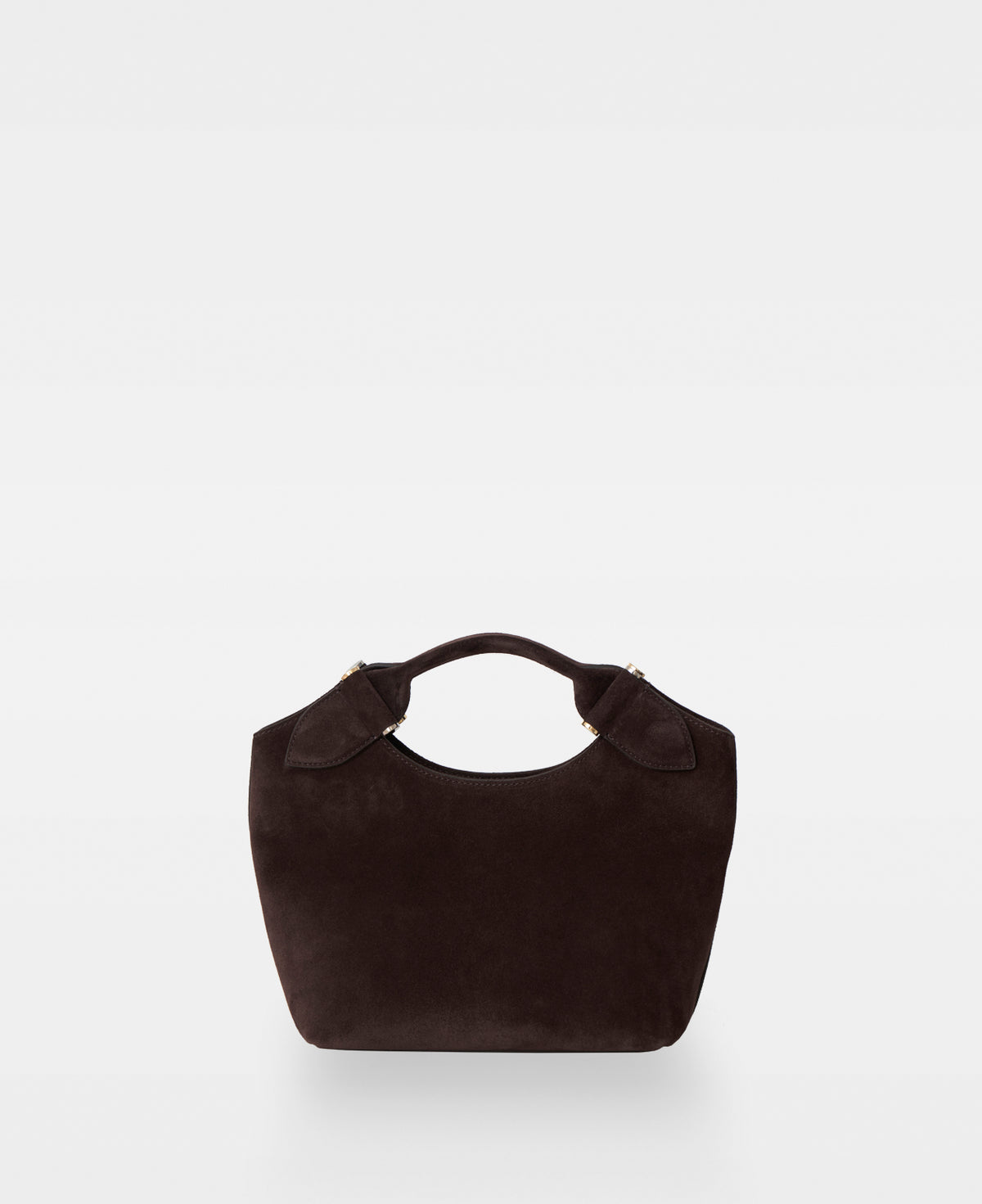 MINNA small tote - Suede Dark Brown