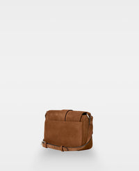 APRIL small crossbody bag - Suede Cognac