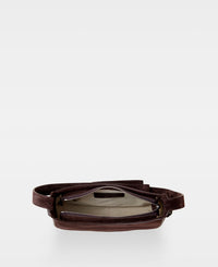 POPPY small hobo bag - Suede Dark Brown
