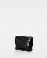 TALLI small makeup bag - Croco Black