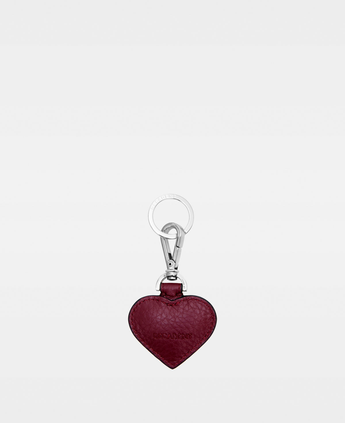 SMALL HEART key ring - Bordeaux