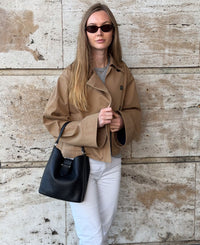 LEXIE small bucket bag - Black