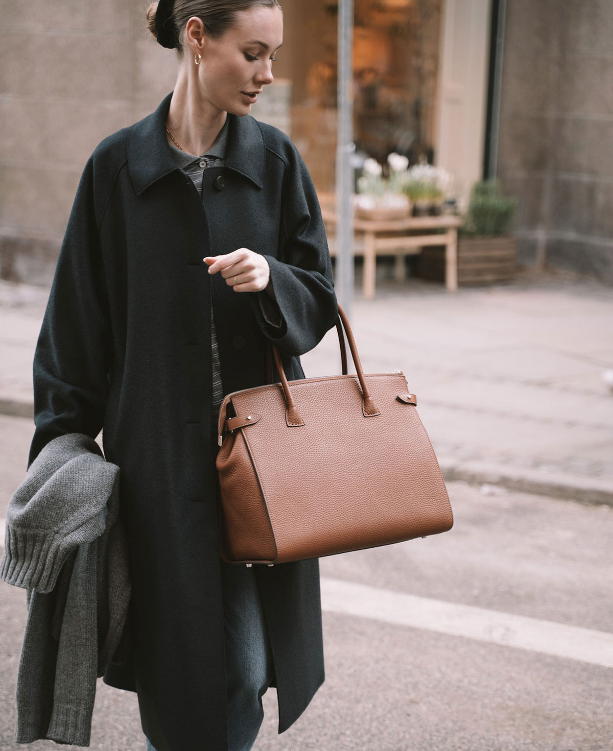 MERYL big shopper - Cognac