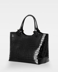 ELOUISE big tote - Croco black
